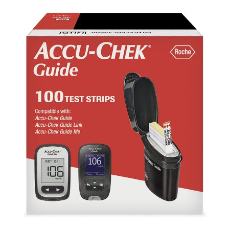 Blood Glucose Test Strips Accu-Chek® 100 Strips per Pack