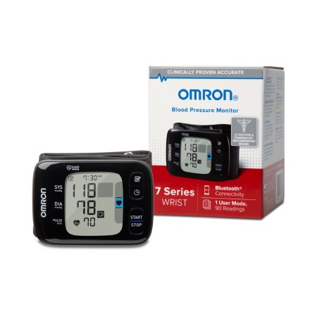 Home Automatic Digital Blood Pressure Monitor Omron®7 Series™ One Size Fits Most Cloth Fabric 12 - 20 cm Wrist