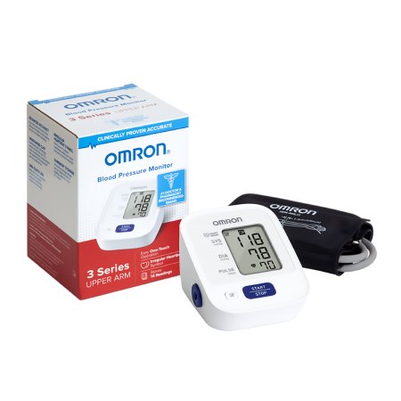 Home Automatic Digital Blood Pressure Monitor Omron®3 Series™ Wide Range Nylon 23 - 43 cm Desk Model