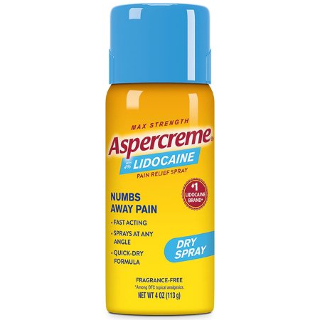 Topical Pain Relief Aspercreme® Max 4% Strength Lidocaine Spray 4 oz.