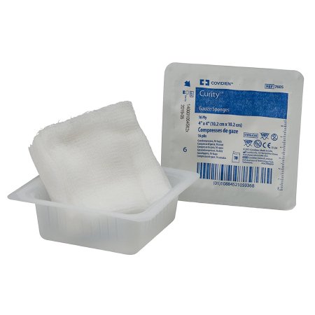 Gauze Sponge Curity™ 4 X 4 Inch 10 per Tray Sterile 16-Ply Square