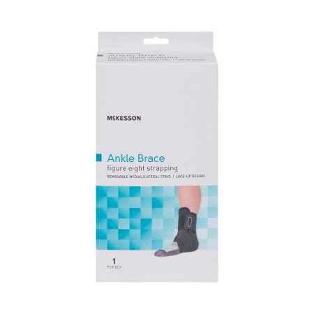 Ankle Brace McKesson X-Large Lace-Up / Figure-8 Strap / Hook and Loop Closure Foot