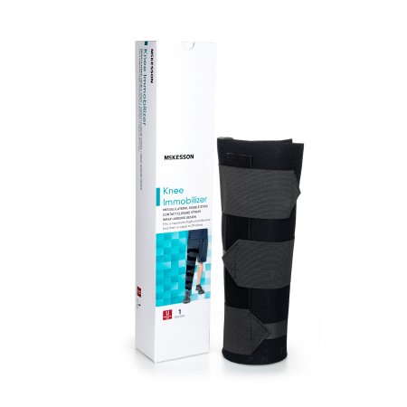 Knee Immobilizer McKesson One Size Fits Most Up to 29 Inch Thigh Circumference 12 Inch Length Left or Right Knee