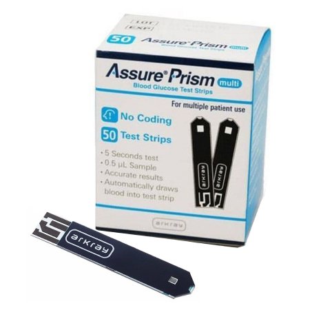 Blood Glucose Test Strips Assure Prism Multi 50 Strips per Pack