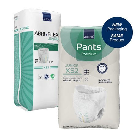 Unisex Youth Absorbent Underwear Abri-Flex™ Junior Pull On with Tear Away Seams 2X-Small Disposable Moderate Absorbency