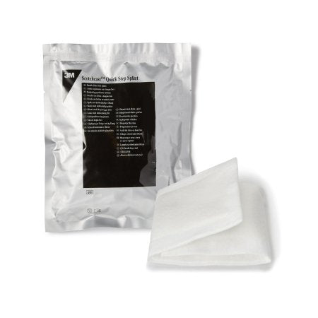 Padded Precut Splint 3M™ Scotchcast™ Quick Step Double Sided Felt 4 X 30 Inch Felt / Fiberglass White