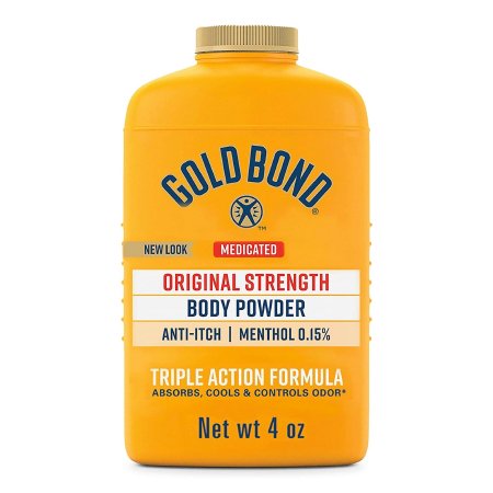 Body Powder Gold Bond® Medicated Original Strength 4 oz. Menthol Scent Shaker Bottle Menthol