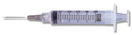 Standard Hypodermic Syringe with Needle PrecisionGlide™ 5 mL 1-1/2 Inch 21 Gauge NonSafety Thin Wall