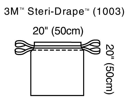 Surgical Drape 3M™ Steri-Drape™ Isolation Drape 20 W X 20 L Inch Sterile