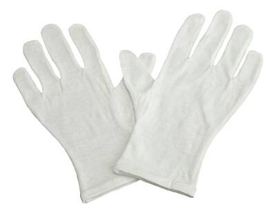 Infection Control Glove Grafco® Small / Medium Cotton White NonBeaded Cuff NonSterile