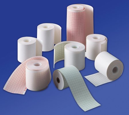 Diagnostic Recording Paper Kendall™ Thermal Paper 215 X 280 X 300 mm Z-Fold Red Grid