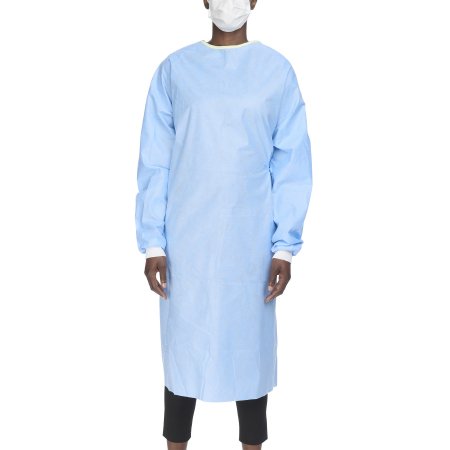 Non-Reinforced Surgical Gown with Towel Evolution 4 Large Blue Sterile Not Rated Disposable