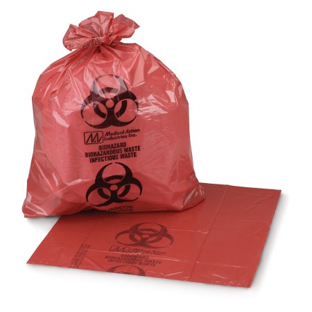 Infectious Waste Bag McKesson 40 to 45 gal. Red Bag 40 X 46 Inch