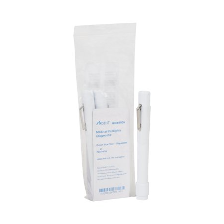 Penlight McKesson White Light with Cobalt Filters 4-1/2 Inch Disposable