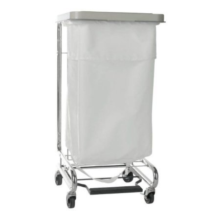 Hamper Stand McKesson General Purpose Rectangular Opening 30 to 33 gal. Capacity Foot Pedal Self-Closing Lid