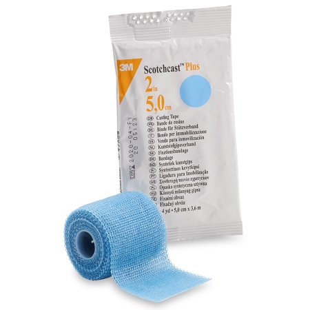 Cast Tape 3M™ Scotchcast™ Plus 2 Inch X 12 Foot Fiberglass / Resin Light Blue