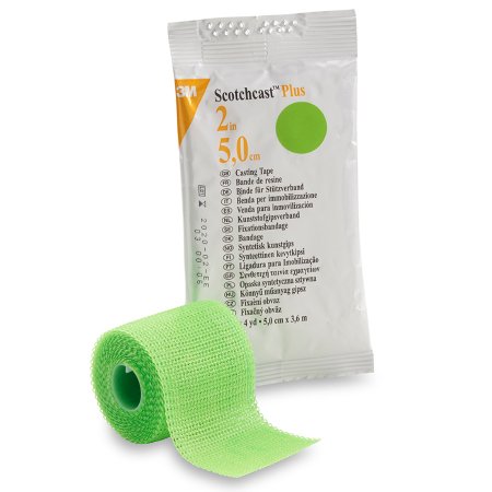 Cast Tape 3M™ Scotchcast™ Plus 2 Inch X 12 Foot Fiberglass / Resin Bright Green