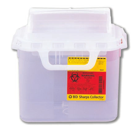 Sharps Container BD™ Gardian Pearl Base 11-7/10 H X 16-3/5 W X 4-1/2 D Inch Horizontal Entry 1.35 Gallon