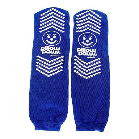 Slipper Socks Pillow Paws® Your Way Medium Royal Blue Ankle High