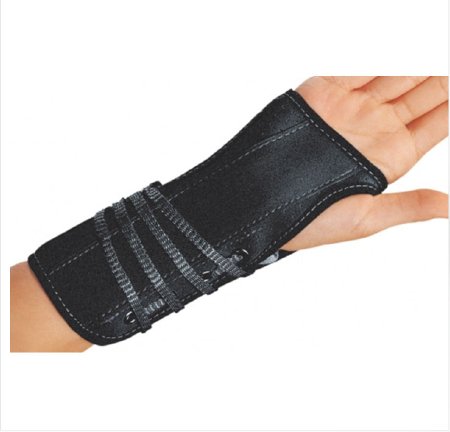 Wrist Brace ProCare® Aluminum / Flannel / Suede Left Hand Black Large