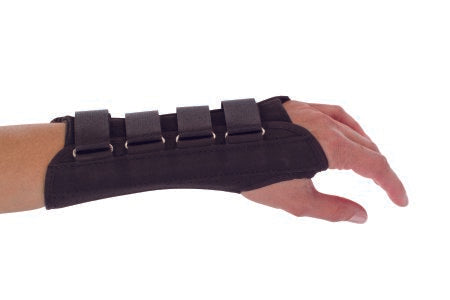 Wrist Support ProCare® Aluminum / Cotton / Flannel / Suede Left Hand Black Medium