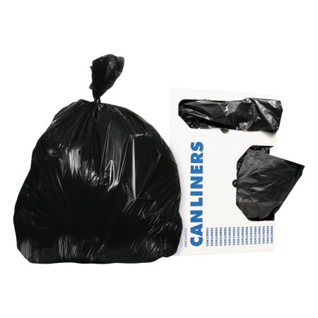 Trash Bag Heritage™ 30 gal. Black LLDPE 0.50 mil 30 X 36 Inch Star Seal Bottom Flat Pack