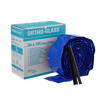 Padded Splint Roll ORTHO-GLASS® 2 Inch X 15 Foot Fiberglass White