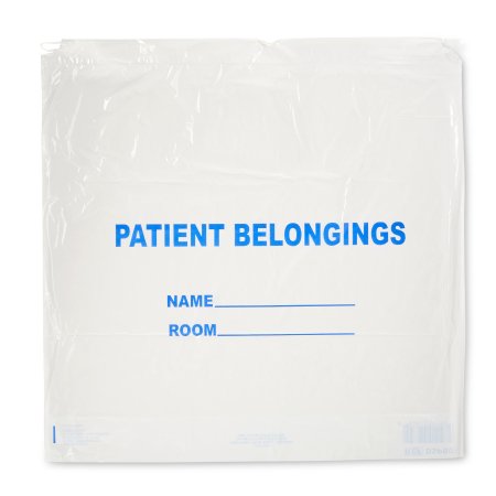 Patient Belongings Bag DawnMist 20 X 20 Inch Polyethylene Drawstring Closure White