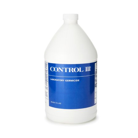 Control III® Laboratory Germicide Surface Disinfectant Cleaner Quaternary Based Manual Pour Liquid 1 gal. Bottle Benzaldehyde Scent NonSterile