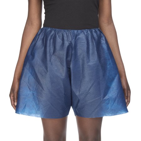 Exam Shorts MediShorts® Small / Medium Navy Blue Nonwoven Adult Disposable