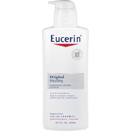 Hand and Body Moisturizer Eucerin® Original 16 oz. Pump Bottle Unscented Lotion