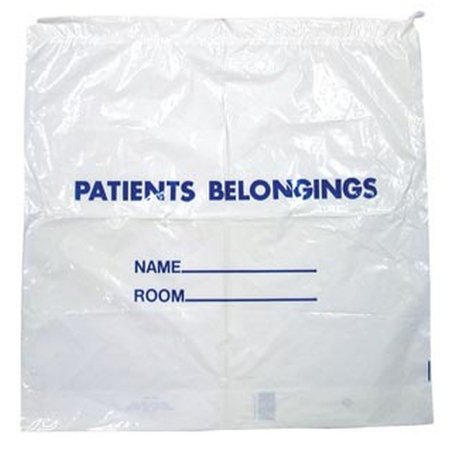 Patient Belongings Bag DawnMist 20 X 20 Inch Polyethylene Drawstring Closure Clear