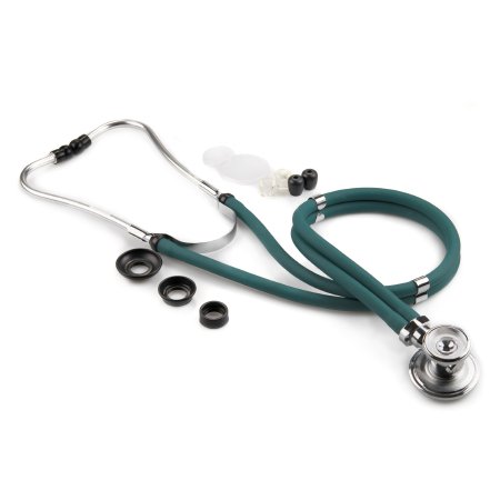 Sprague Stethoscope McKesson LUMEON™ Teal Blue 2-Tube 22 Inch Tube Double Sided Chestpiece