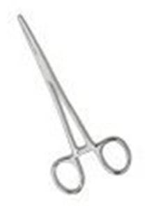 Hemostatic Forceps Kelly 5-1/2 Inch Length Floor Grade Stainless Steel Ratchet Lock Finger Ring Handle Straight Serrated Tip