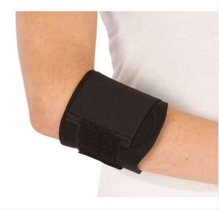 Elbow Support PROCARE® Medium Contact Closure Tennis Left or Right Elbow 8 to 11 Inch Circumference Black