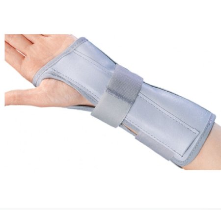 Wrist / Forearm Brace ProCare® Universal Aluminum / Flannelette / Nylon Left Hand Black / Blue One Size Fits Most