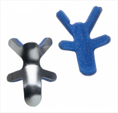 Finger Splint ProCare® Adult Large Bendable Prong Closure Left or Right Hand Blue / Silver