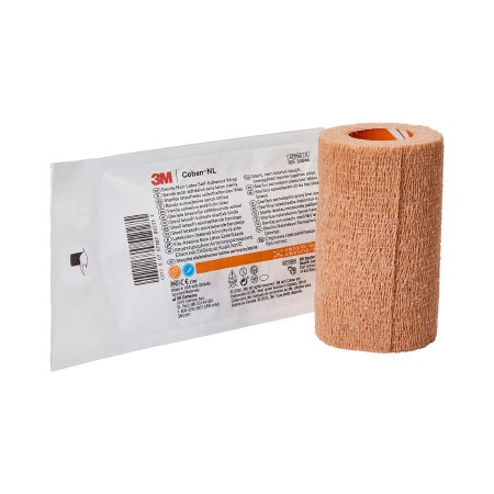 Cohesive Bandage 3M™ Coban™ LF 4 Inch X 5 Yard Self-Adherent Closure Tan Sterile Standard Compression