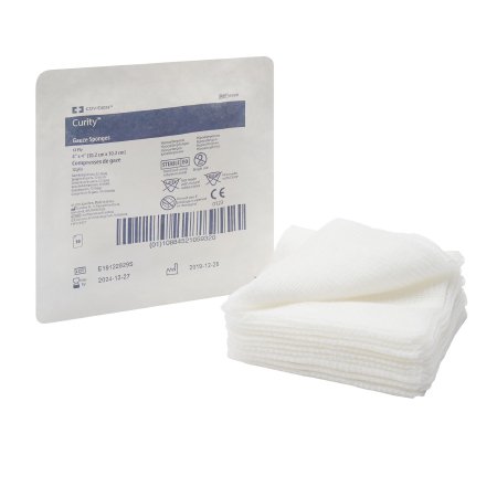 Gauze Sponge Curity™ 4 X 4 Inch 10 per Tray Sterile 12-Ply Square