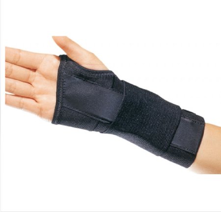 Wrist Brace ProCare® CTS Contoured Aluminum / Cotton / Elastic Right Hand Black Small