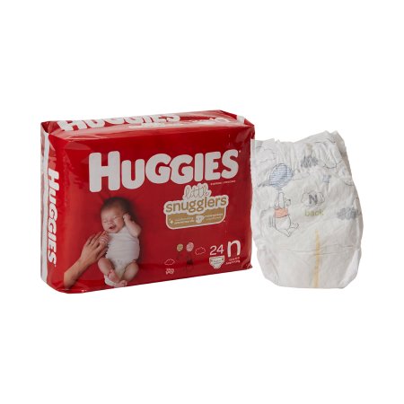 Unisex Baby Diaper Huggies® Little Snugglers Newborn Disposable Heavy Absorbency