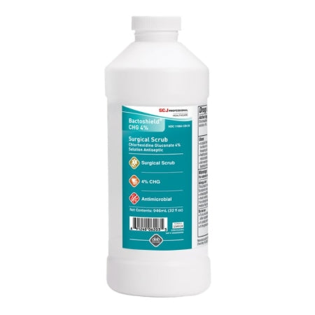 Surgical Scrub Solution Bactoshield® 32 oz. Bottle 4% Strength CHG (Chlorhexidine Gluconate) NonSterile