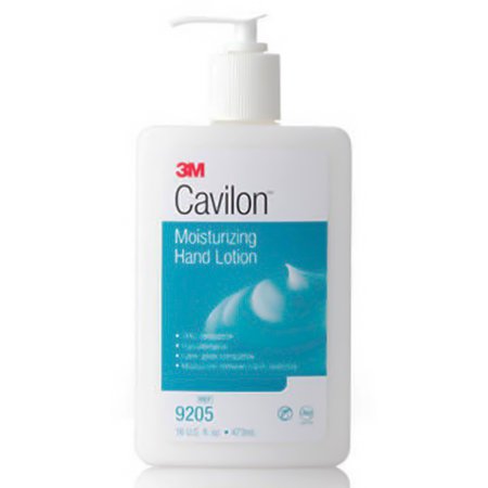 Hand Moisturizer 3M™ Cavilon™ 16 oz. Pump Bottle Unscented Lotion CHG Compatible