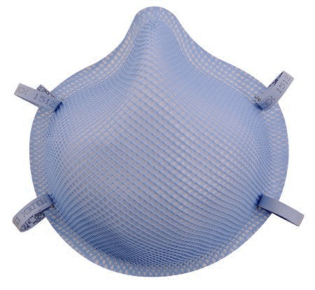 Particulate Respirator / Surgical Mask Moldex® Medical N95 Cup Elastic Strap Medium Blue NonSterile ASTM Level 3 Adult