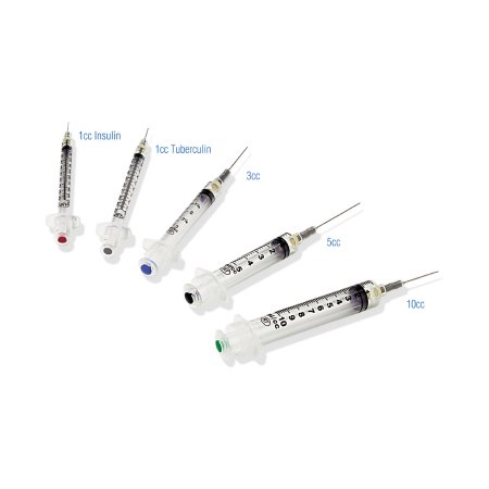 Safety Insulin Syringe with Needle VanishPoint® 1 mL 1/2 Inch 29 Gauge Retractable Safety Needle Regular Wall