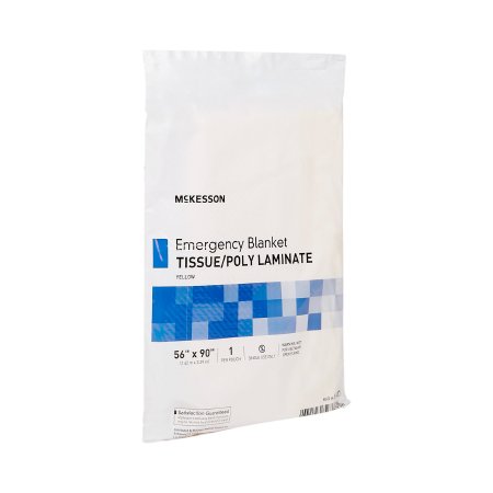 Rescue Blanket McKesson 56 W X 90 L Inch Tissue / Poly Laminate 0.67 lbs.