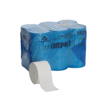 Toilet Tissue Compact® White 2-Ply Standard Size Coreless Roll 1500 Sheets 3-4/5 X 4-1/20 Inch