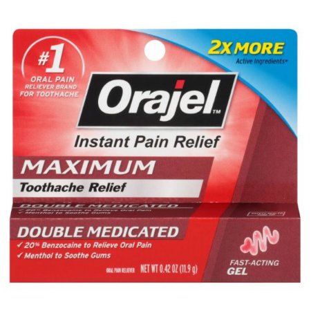 Oral Pain Relief Orajel® 20% Strength Benzocaine Oral Gel 0.42 oz.