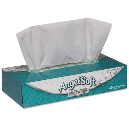 Angel Soft Professional Series® Facial Tissue White 7-3/5 X 8-4/5 Inch 100 Count