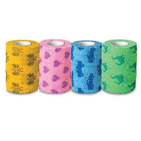 Cohesive Bandage CoFlex® NL 2 Inch X 5 Yard Self-Adherent Closure Kid Design (Assorted Print) NonSterile 12 lbs. Tensile Strength